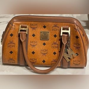 MCM Cognac Satchel